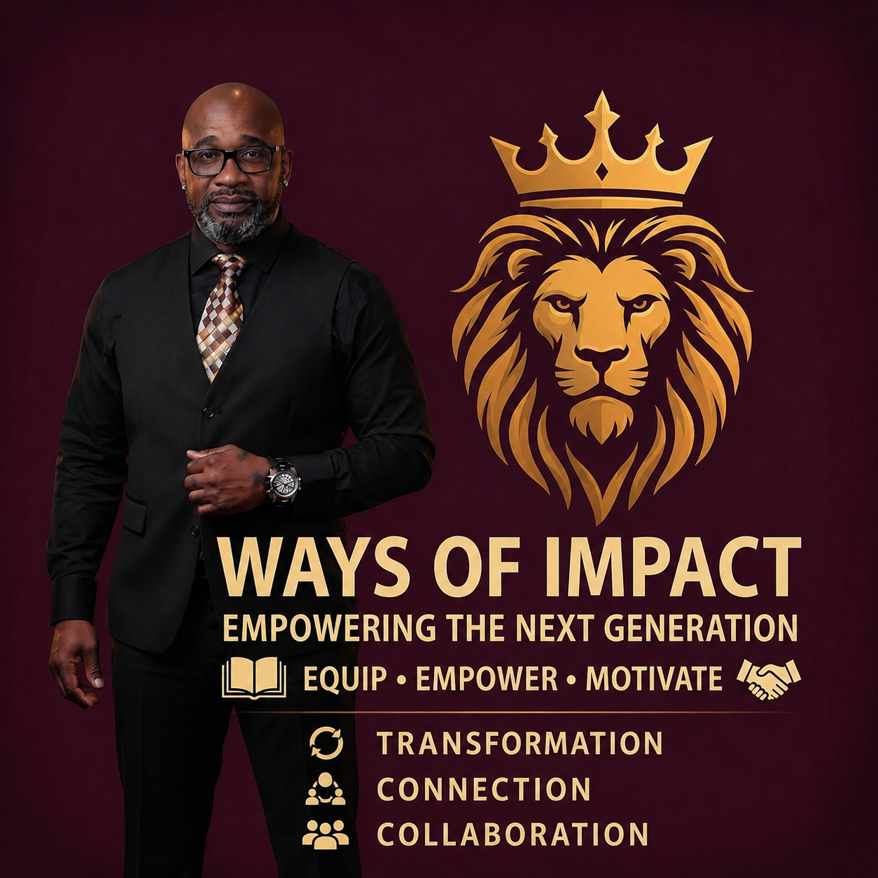 Christian Ways beside a gold lion emblem: Ways of Impact — empowering the next generation